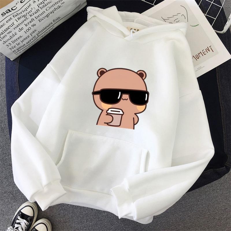 Anime Funny Womens Hoodie Bubu and Dudu Print Pullover Streetwear Hoodies Women Hip Hop Fleece Harajuku Y2K Unisex Sweatshirts