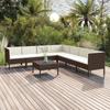 Day and Night - Day and Night Garden Furniture Set 8 Pieces and Brown Synthetic Rattan Cushions