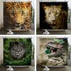 Wildlife Safari Shower Curtain: Bold, Nature-Inspired Bathroom Decor for Dramatic, Adventurous Ambiance and Exotic Charm