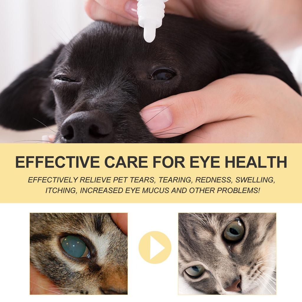 20ml Pet Eye Drops For Cats And Dogs To Remove Tear Marks To Eye Itching Mild Cleansing Eye Drops