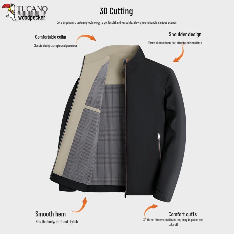 TUCANO Men's Spring Autumn Business Casual Windproof Jacket