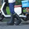Tall Tube Waterproof Thickened Outdoor Rain Shoe Cover Adult Student Rider Rainproof, Non-slip and Wear-resistant Thickened Long Tube Foot Cover