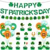 St. Patrick'S Day Theme Party Decoration Letter Flag Clover Latte Balloon Set