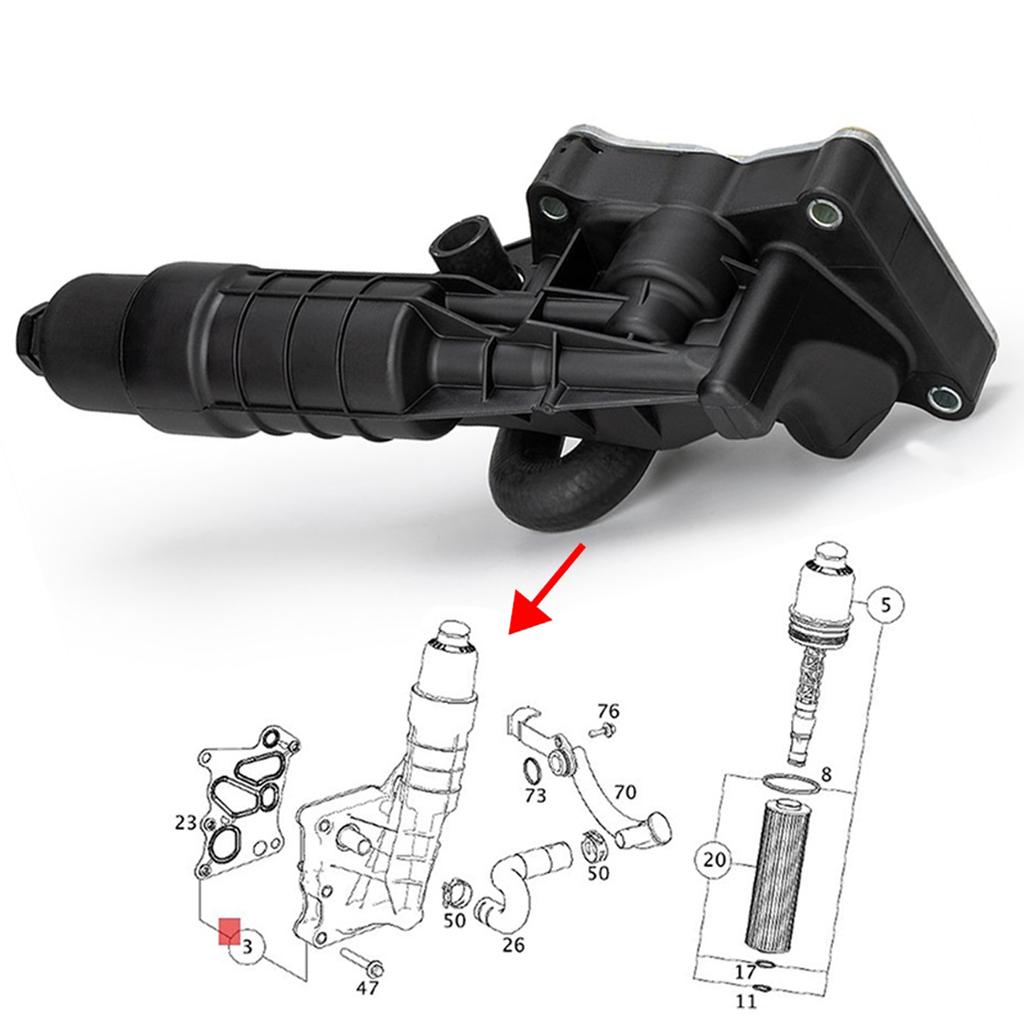 Детали двигателя автомобиля Масляный узел 2711801410 Заменить аксессуары для C180 C200 C250 E200 E220 E250 SLK200 SLK250 W271