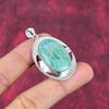Амазонитовый кулон, 925 пробы серебряный кулон, ювелирные изделия ручной работы с драгоценными камнями, подарки для жены, абсолютно новый кулон