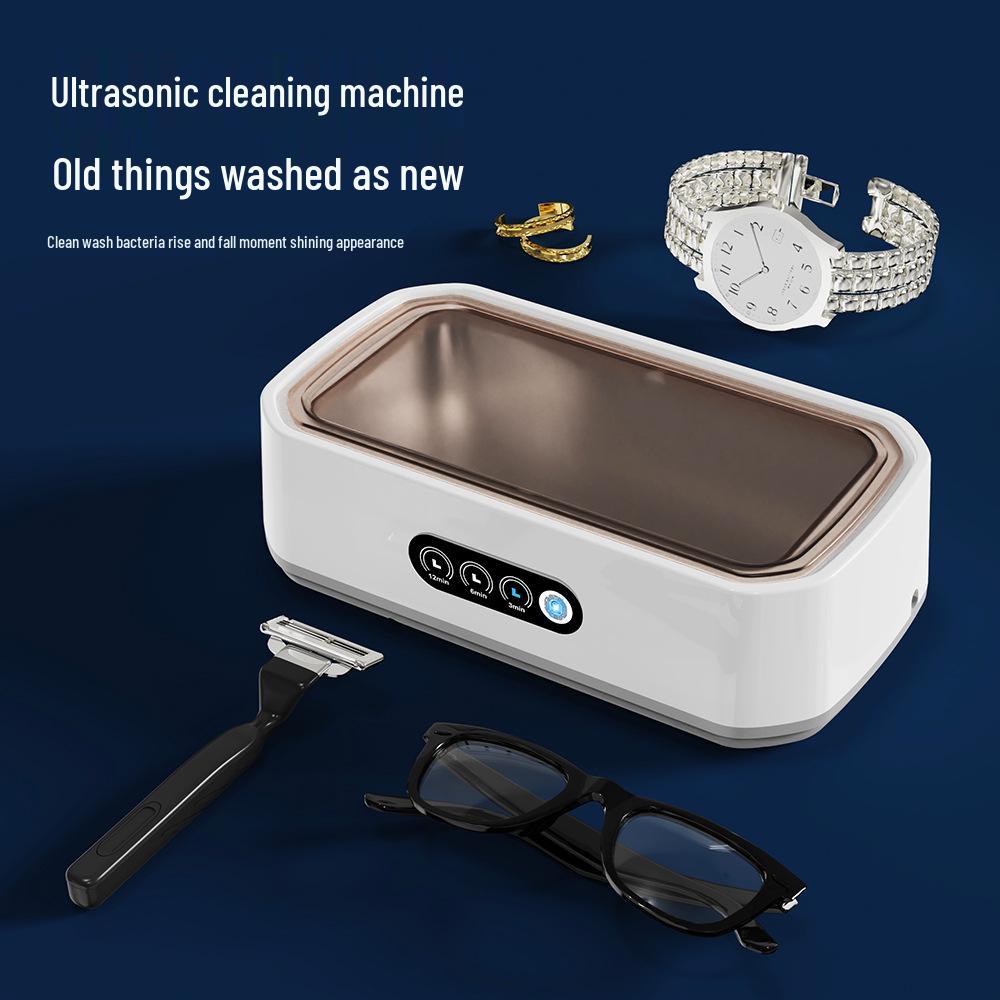 High-Power Portable Ultrasonic Eyeglass and Retainer Cleaner with Large Capacity