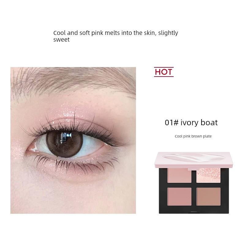 Marie Dalgar Eyeshadow Powder Five-Color Earth Tone Contouring Palette Matte Highlighter Blush Palette Daily Light Makeup All-In-One Palette