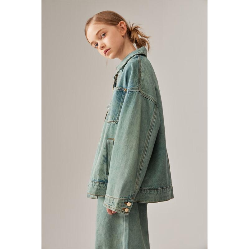 ELLE KIDS Girls' Structured Denim Jacket
