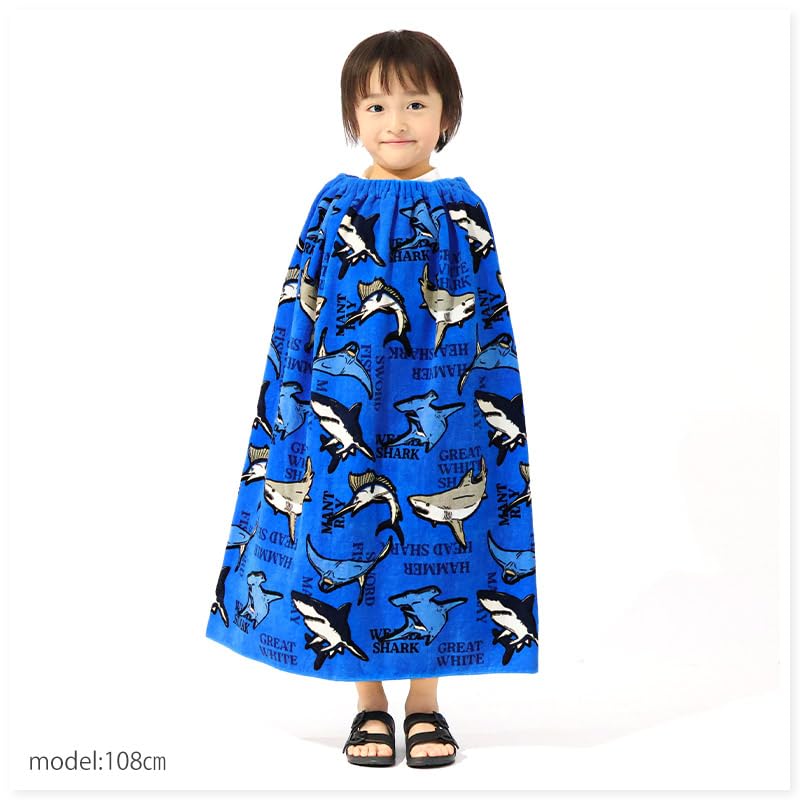 Полотенце-накидка 80см Детское полотенце для бассейна Полотенце-накидка для мальчиков Хлопок Включена бирка для имени Купальник Банное полотенце 120см Переодевание Бассейн Баня Горячие источники