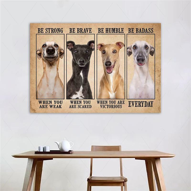 Funny Dogs Canvas Painting Animal Be Better Posters and Prints Wall Art Pictures for Living Room Modern Home Decor No Frame