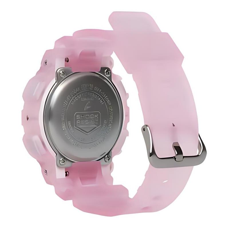 Casio Серия с двойным дисплеем LCD/стрелочным, водозащита 200 метров, Кварцевый, полимерный ремешок, , одинаковый стиль для мужчин и женщин, белый циферблат GMA-S14ONP-4A