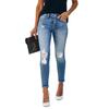 Женские джинсовые классические универсальные модные брюки с высокой талией