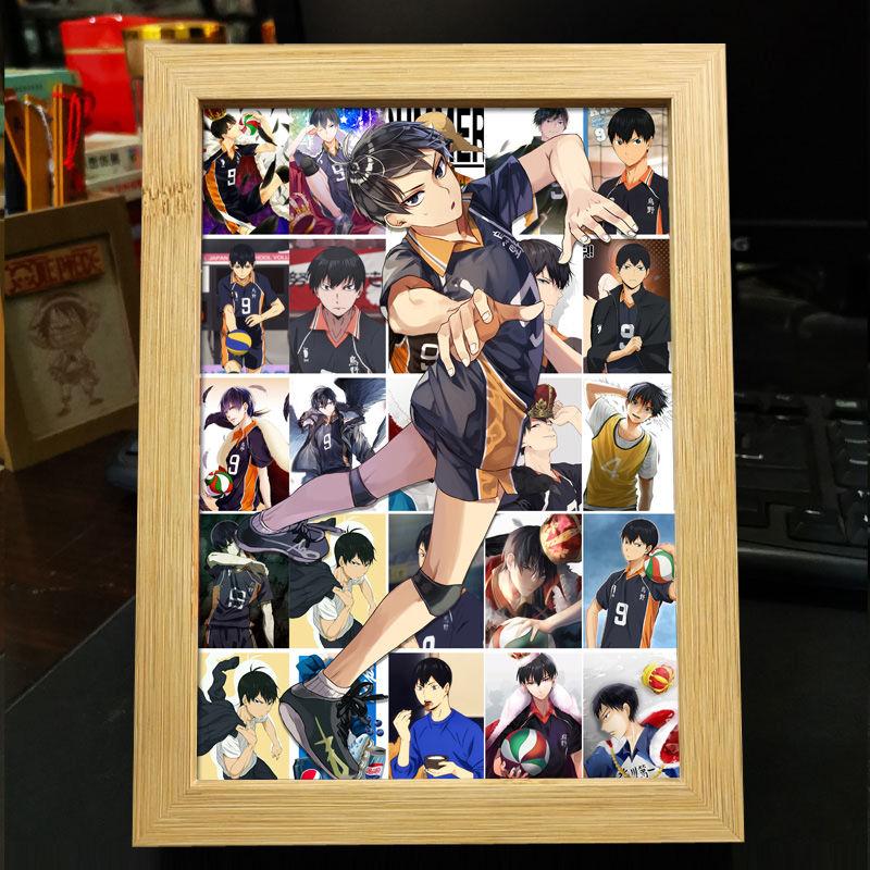 Хайкю!! Украшение фоторамки: Кагеяма Тобио и Хината Шоё - Готовая фоторамка-дисплей в подарок