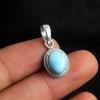 Женский кулон Larimar с цепочкой, очаровательные ювелирные изделия из стерлингового серебра 925 пробы