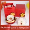 Cross-border Valentine's Day Senior Sense Expression Gift Eternal Flower Rotating Jewelry Gift Box Commemorative Birth Day