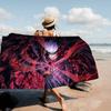 1 шт. Аниме J-jujutsu K-kaisen Микрофибра Пляжное полотенце Впитывающее Быстросохнущее Мягкое Полотенце для йоги, плавания, курорта, альпинизма