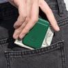 Fenice Classic Magnetic Golf Money Clip Round Half Wallet, Green, 1 Piece