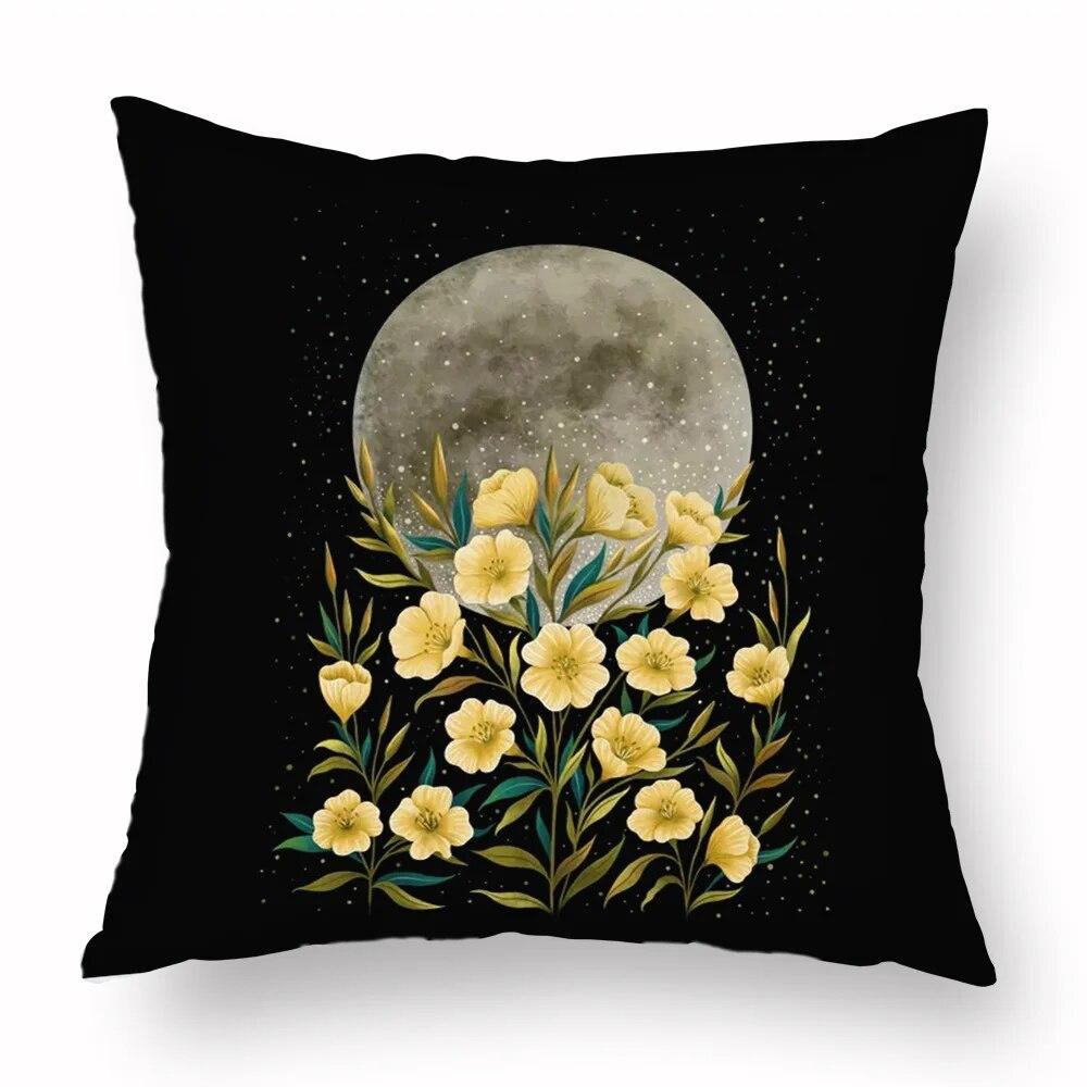 Magic Psychedelic Moon Print Pattern Sofa Cushion Cover Pillowcase Home Party Car Bedding