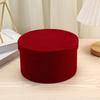 1 шт. круглая бархатная цветочная коробка для свадьбы, декоративная коробка, подарочная вечеринка, декоративная коробка, цветочный магазин, круглое ведро для объятий, многоцветное