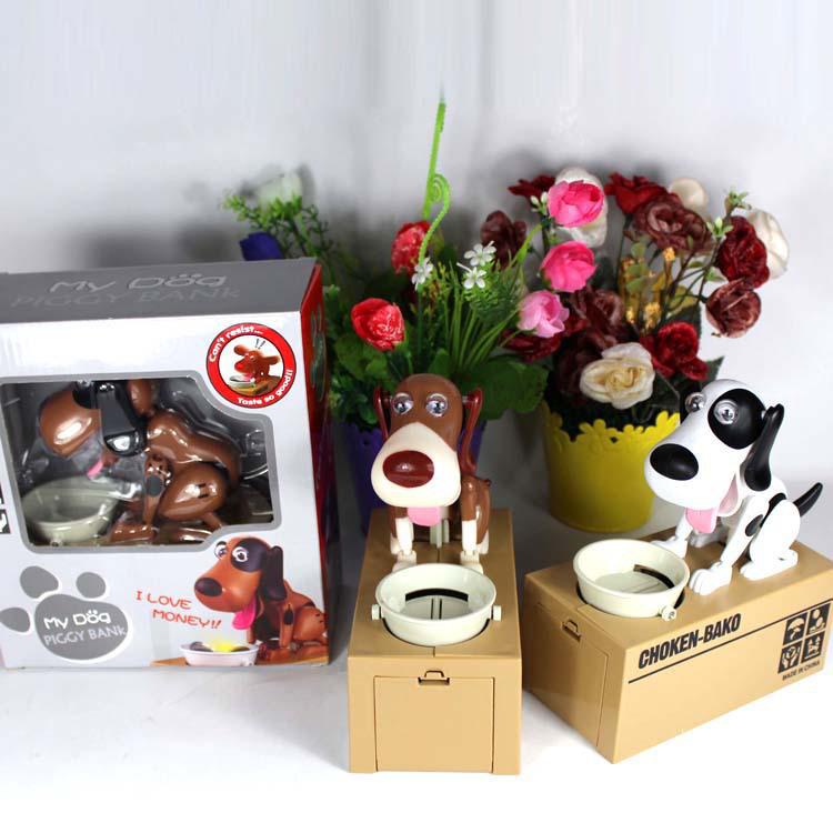 Оригинальная электрическая игрушка-копилка в виде щенка, поедающего монеты, для детей