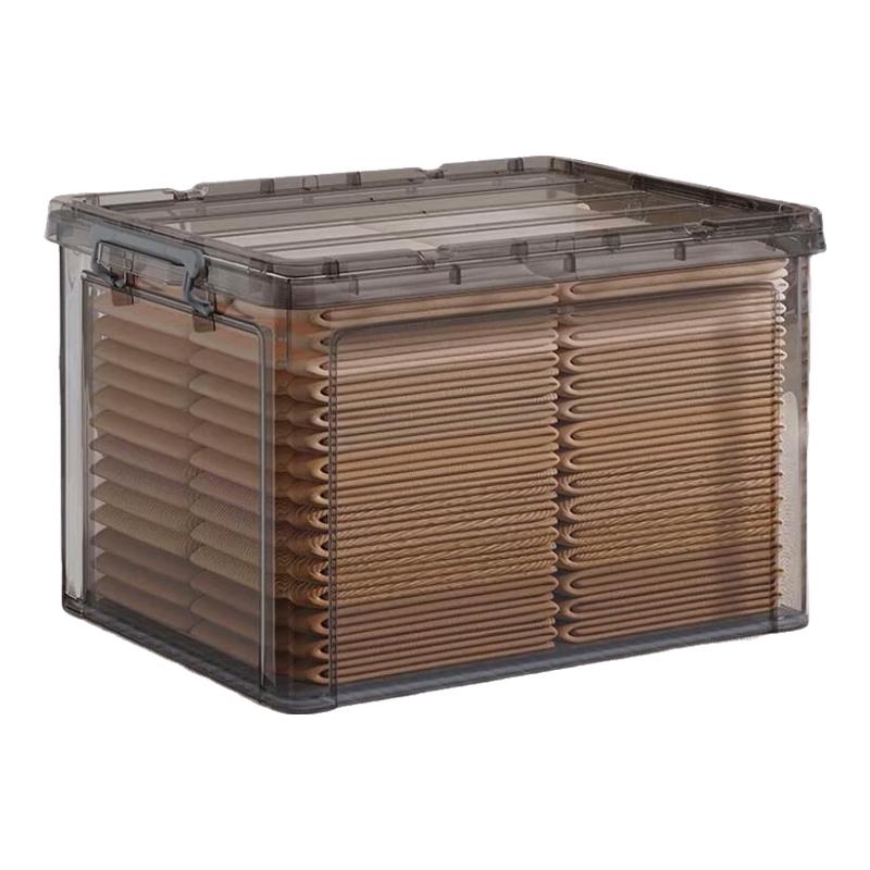 Jiabangshou Clear Plastic Storage Box for Clothes & Toys