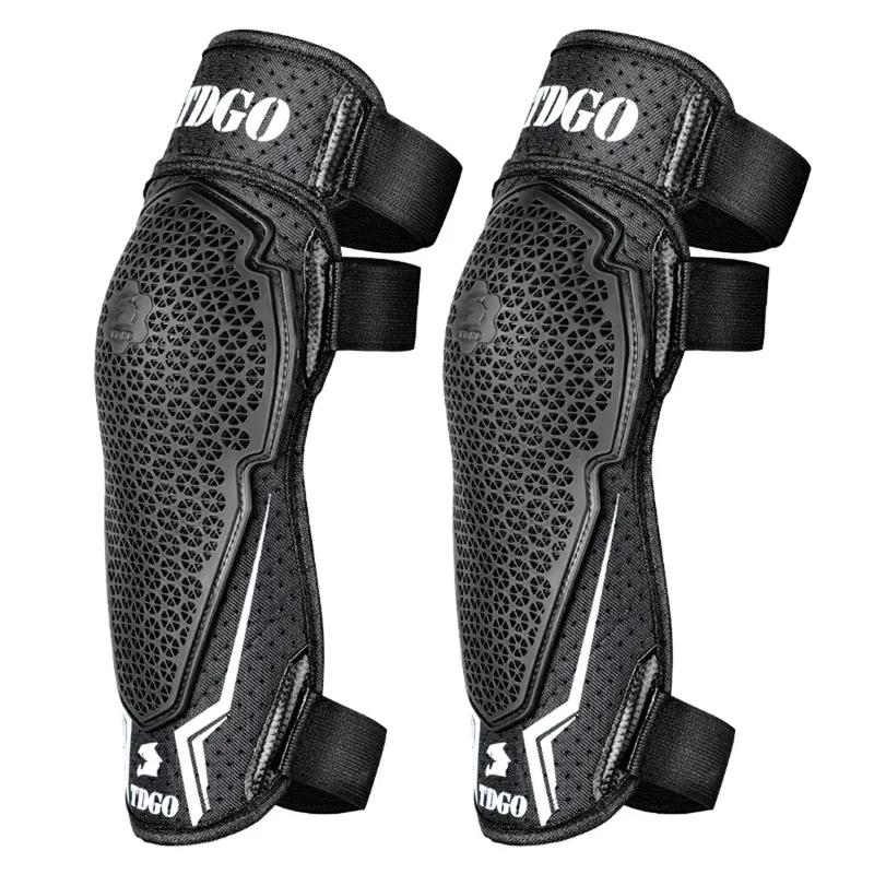 Breathable Mesh Motorcycle Knee Pads for Summer Riding - Adjustable Protective Guards with Shockproof Design, Lightweight & Vent