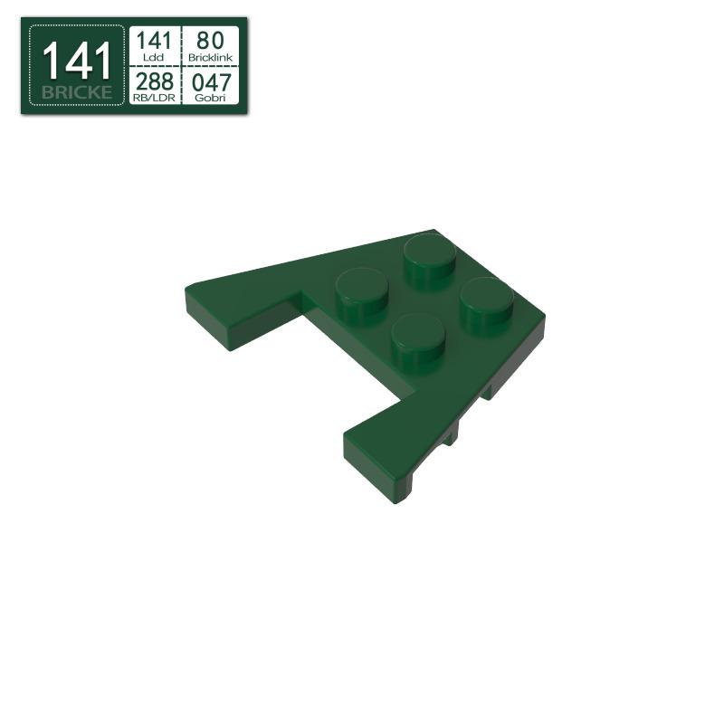 BRICKE 3x4 Wedge Plate, Compatible with Lego Technic (90194, 28842, 4859, 48183).