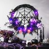 Halloween Simulation Wreath Rattan Circle Ghost Festival Atmosphere Decoration Home Door Pendant Black Holiday Party Wreath