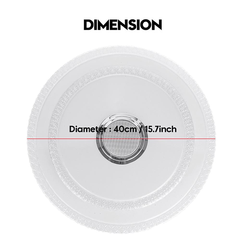 200 Вт Скандинавский светодиодный потолочный светильник Музыкальный потолочный светильник с Bluetooth-динамиком Управление приложением для мобильного телефона Диммируемый свет для домашнего декора