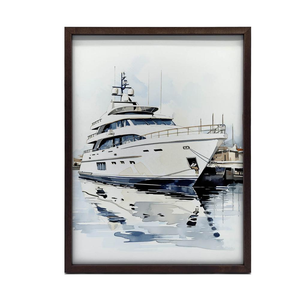 Morskie Refleksy Morskie Refleksy, 30X40 Cm, Rama Drewniana Biała, Papier Matowy 230 Gsm