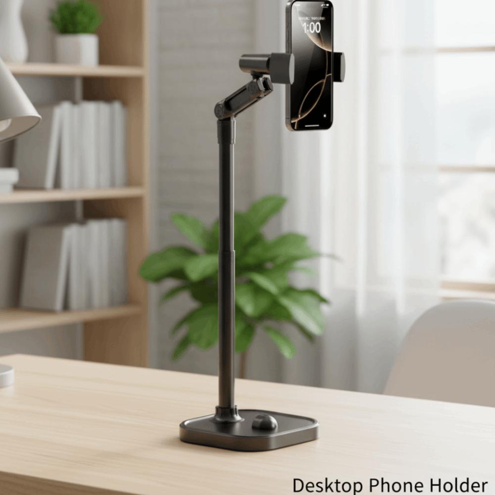 Adjustable Height Telescopic Phone Stand Overhead Mobile Phone Bracket  Mobile Accessories