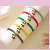 Traditional Handmade Woven Cord Bracelet With Cherry Motif For Women And Festivals