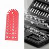 Nut and Bolt Thread Checker with Inch Cm Ruler Board Measurement Identifier Gauge for Home DIY