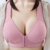 Front Buckle Wireless Bra for Middle-Aged & Elderly - Thin Style, Full Coverage, Enhancing Back Support