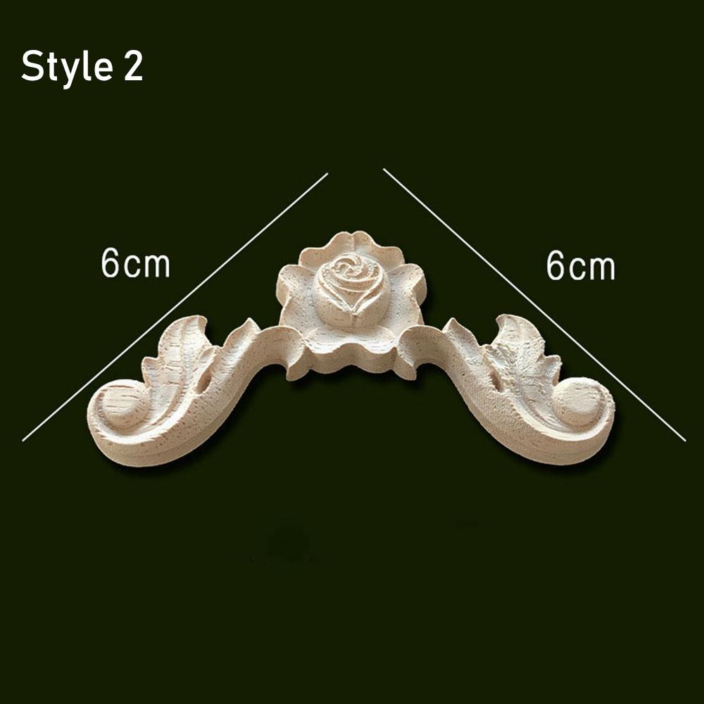 Части Европейский Деревянный Резной Угол Аппликации Рамка Резьба По Дереву Декоративные Деревянные Фигурки Ремесла