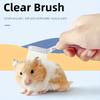 1 шт. Маленькая щетка для хомяка, Массажная щетка с мягкой щетиной, Щетка для расчесывания и чистки хомяков с длинной шерстью, Мини-щетка для купания