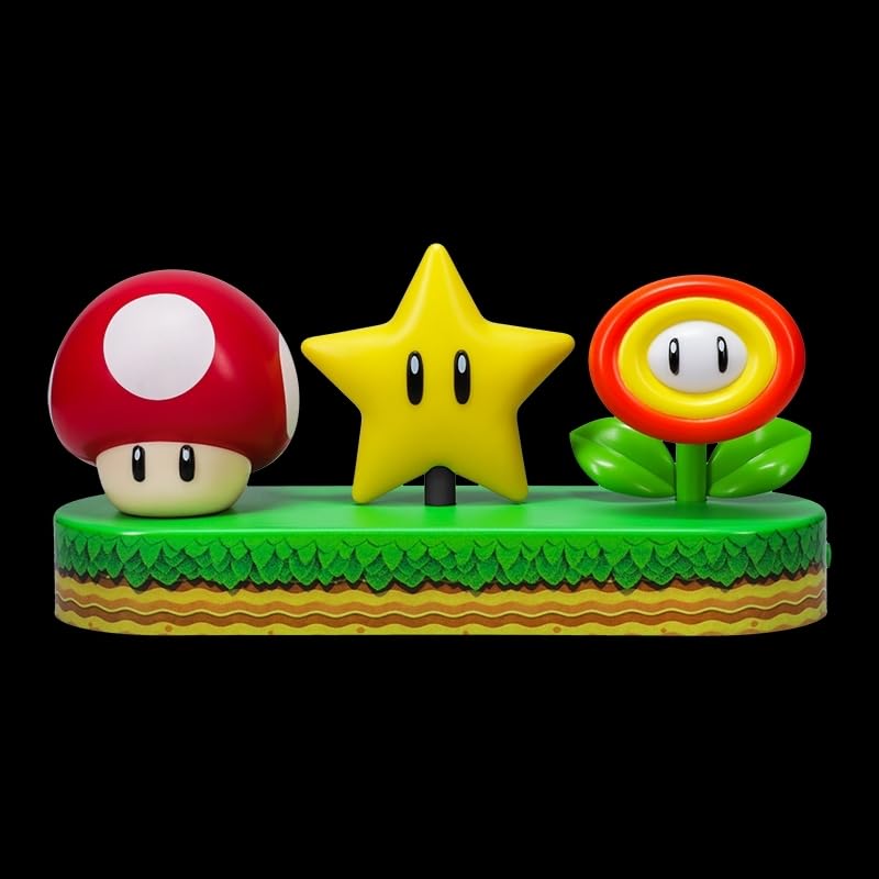 Официально лицензированный настольный ночник Paladone Super Mario Icon Light, декор для игровой комнаты и подарок для мальчиков, для спальни.