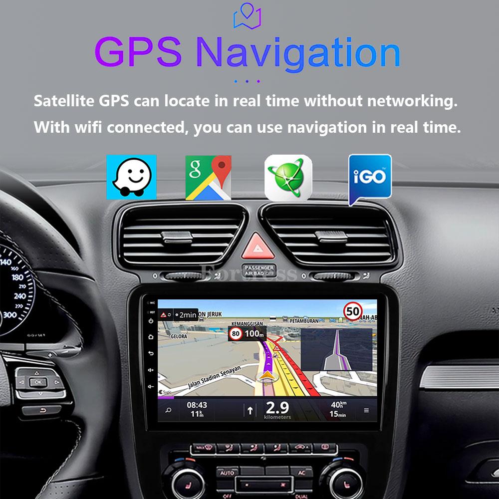 Fortress AI Voice Wireless CarPlay Android Auto Radio для Volkswagen Scirocco 2008-2013 4G Car Multimedia GPS 2din autoradio