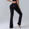 Peach Lift Hip Yoga Flared Pants Fitness Sports Wide Leg Micro Pants High Waist Quick Dry Yoga Pants Women