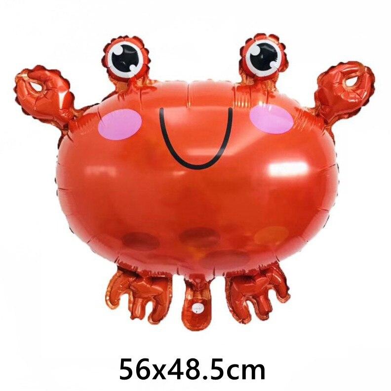 1PC Marine Life Theme Party Balloons Ocean Sea Animals Shark Foil Balloons Kids Boy Birthday Party Decor Baby Shower Supplies