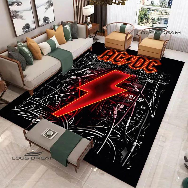 3D ковер с принтом рок-группы AC/DC, коврик для йоги, нескользящий ковер, кухонный коврик, ковры для декора комнаты, ковер для гостиной, ковер для прихожей, подарок на день рождения