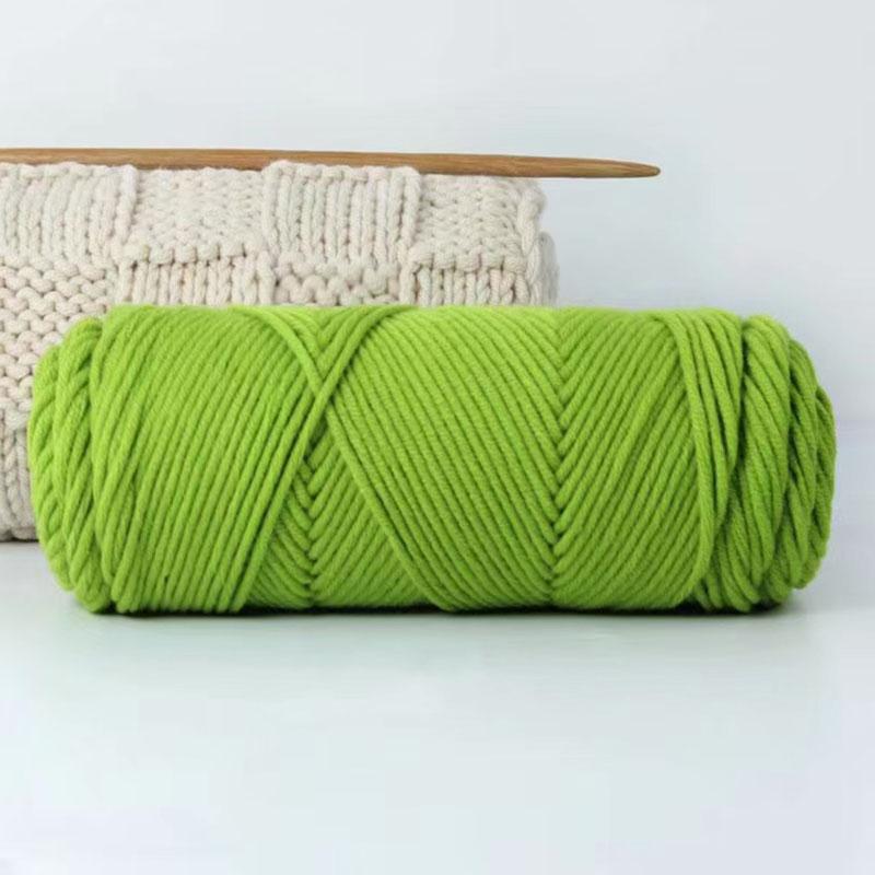 1Roll Crochet Thread Soft Cotton Hand-Woven 8 Strands Diy Scarf Hat Knitting Yarn Hand-Made