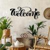 Металлический настенный знак WELCOME Art Decor | Декор для спальни | Домашний декор для дома и улицы Подарки Металлический настенный декор для сада и фермы