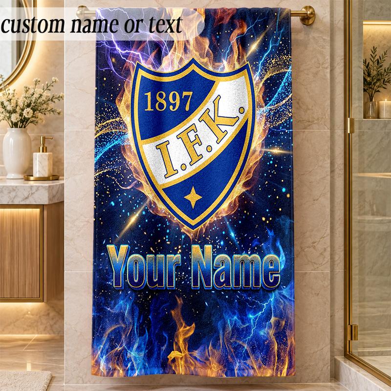 Beach Towelifk göteborg Custom Name Text Personalized Soft Towel for Beach Pool Indoor Home Decor Gift