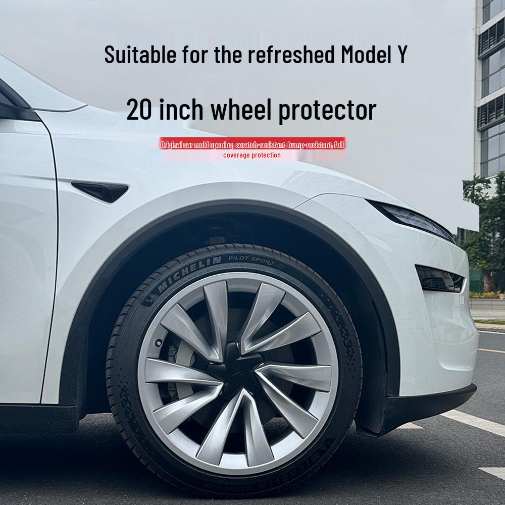 Совместимо с защитой колес Tesla Model Y 20": Можжевеловая накладка против царапин