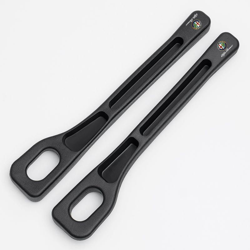 Car Stickers For Alfa Romeo 2Pcs Car Seat Gap Filler Strip Leak Proof Storage Accessories For Alfa Romeo Giulia Stelvio Giuliett
