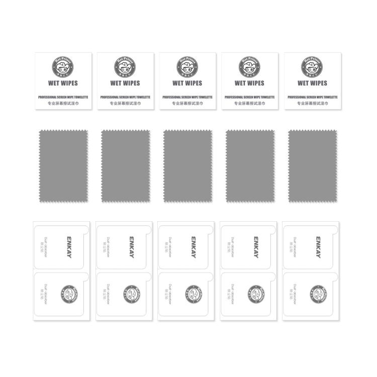 5 шт. Защитная пленка для экрана из закаленного стекла ENKAY Hat-Prince 0,26 мм 9H 2.5D с изогнутыми краями для Google Pixel 6