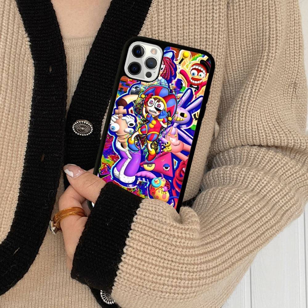 Забавный A-Amazing D-Digital C-Circus Чехол для телефона для iPhone 16 E 16 15 14 Plus 17 13 12 11 Pro Max TPU+PC Ударопрочный чехол