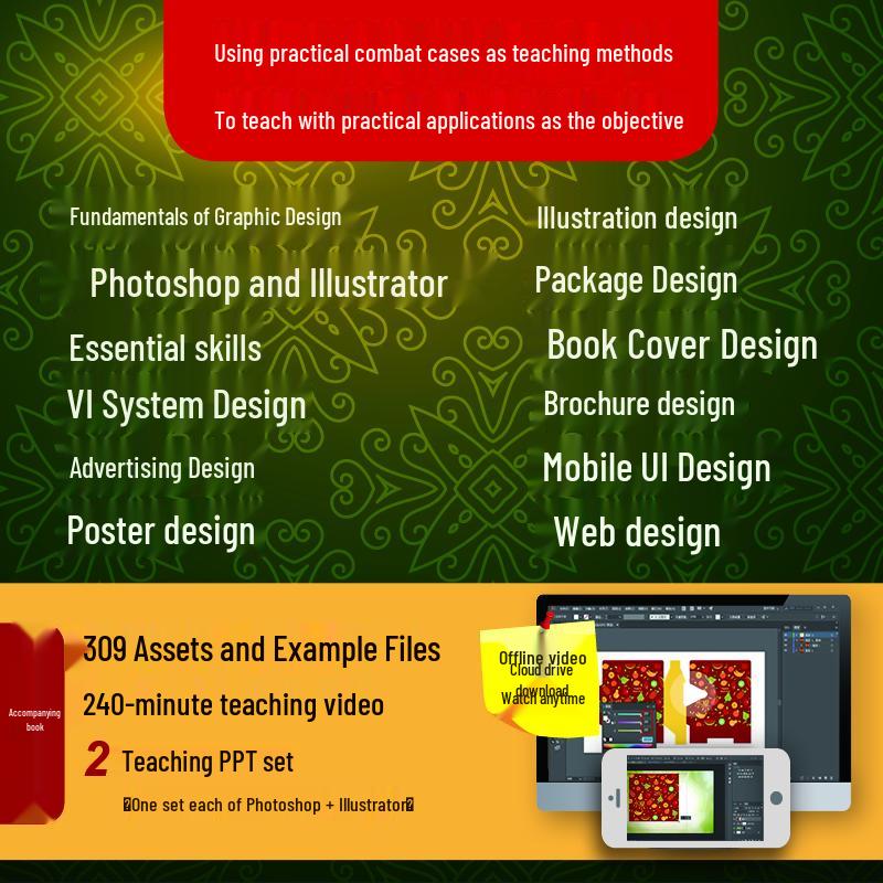 Photoshop & Illustrator Graphic Design Master Coursebook