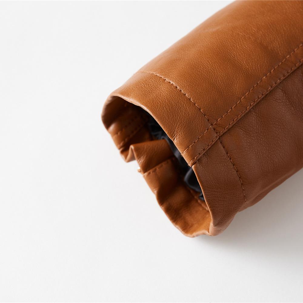 Мужская кожаная однотонная мужская куртка из ПУ кожи мотоциклетный костюм новая плюшевая мужская куртка многоцветная.